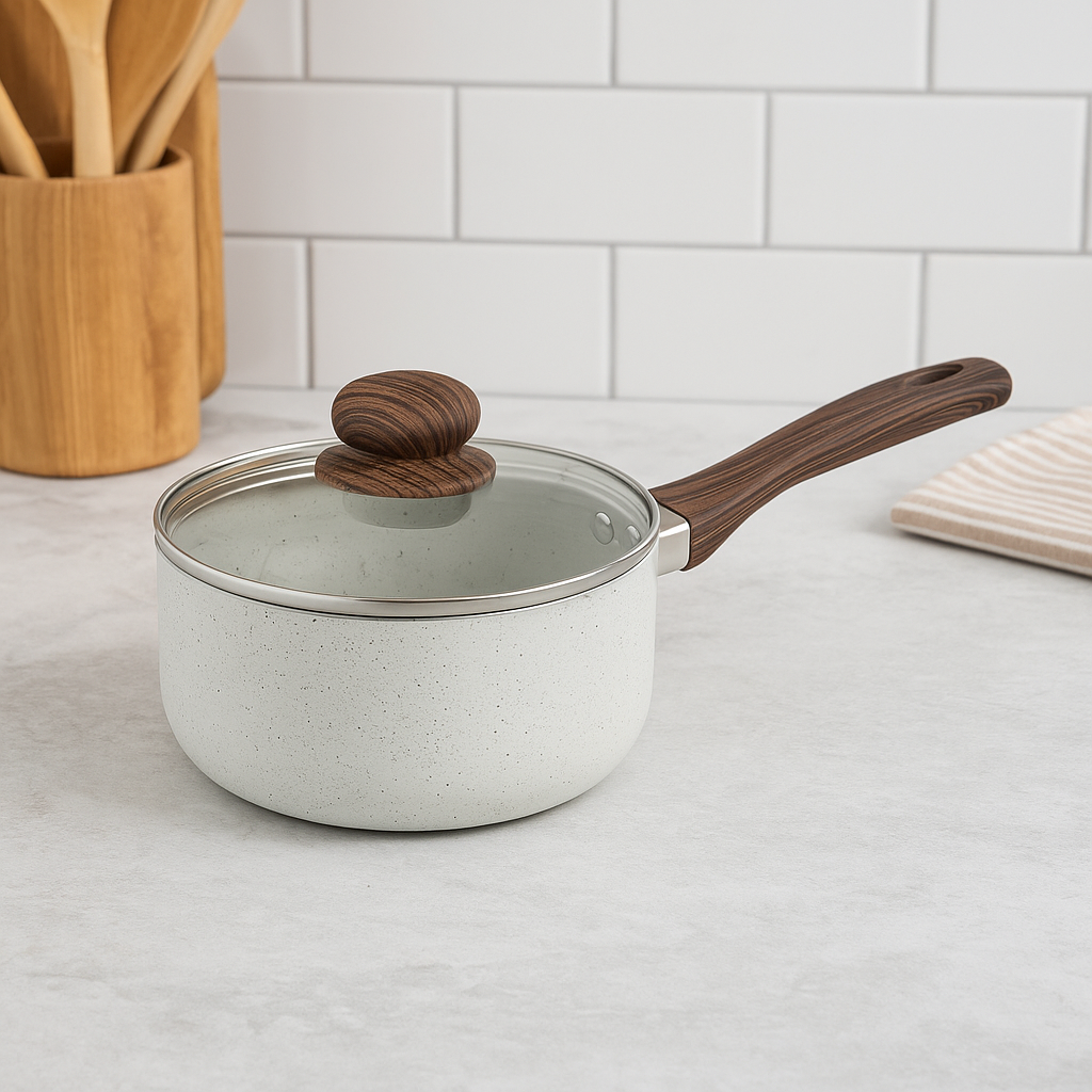 WT-MP005 Panela prensada com fundo espiral ergonômico