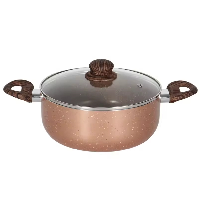 WT-SP003 Panela para caçarola forjada com pintura de alta temperatura em preto