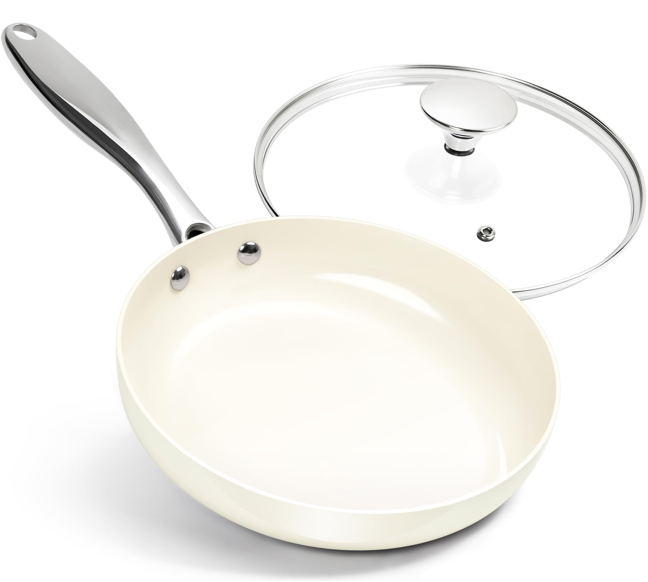 WT-FP001 frigideira prensada branca com revestimento antiaderente apto para contato com alimentos