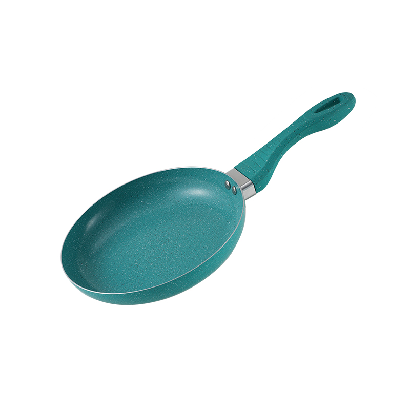 WT-FP004 Frigideira prensada redonda verde malaquita