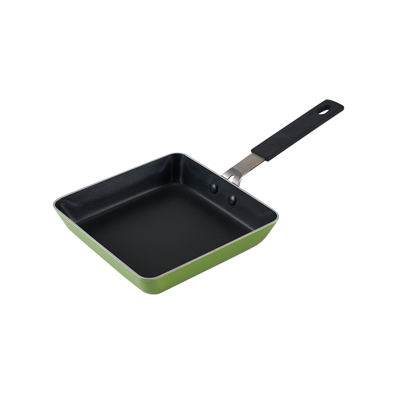 WT-FP017 Frigideira quadrada prensada verde
