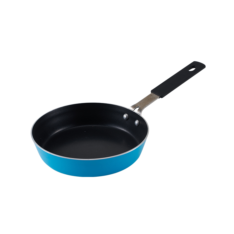 WT-FP016 Frigideira prensada moderna com fundo espiralado azul