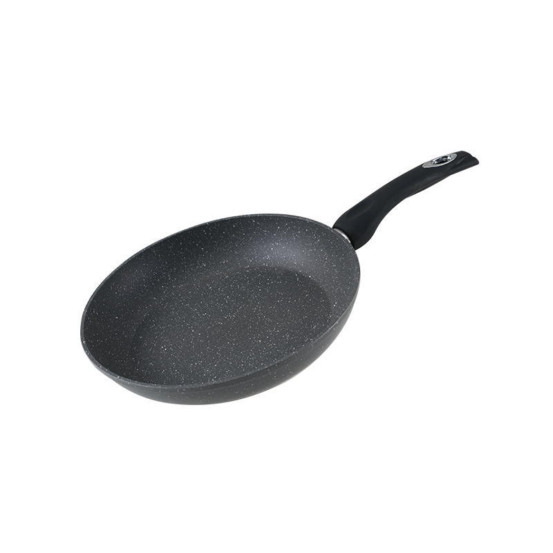 WT-FP024 Frigideira prensada preta de boca larga