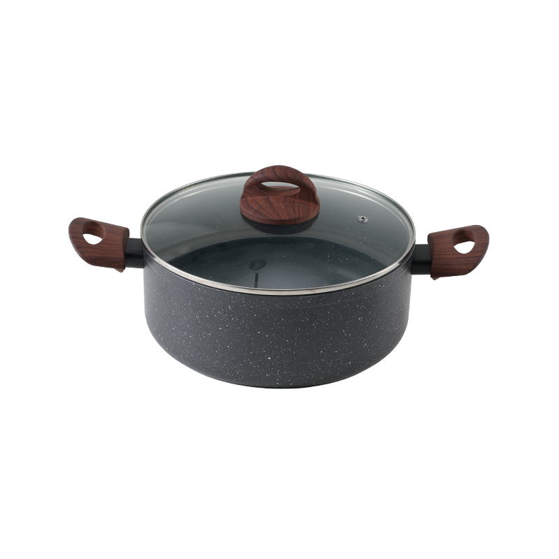 WT-SP003 Panela para caçarola forjada com pintura de alta temperatura em preto